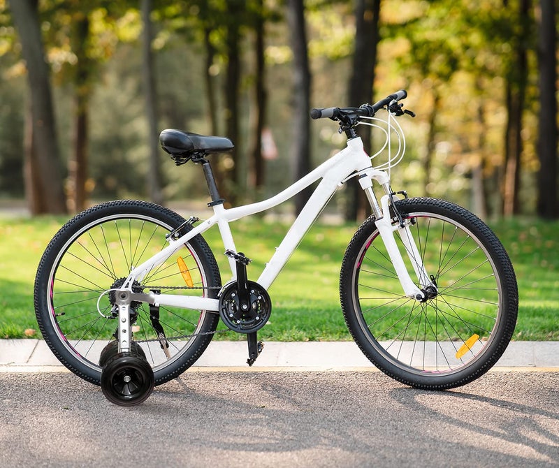 MOSHAY Roll Over Image to Zoom in Bicycle Training Wheels Fits 16 18 20 22 24 inch Variable Bike (black1) - Image 3